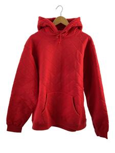 Supreme◆18AW/パーカー/XL/コットン/RED/Quilted Hooded Sweatshirt//