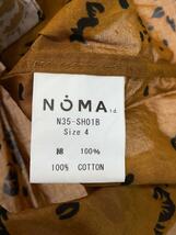 NOMA t.d.◆Summer Shirt/4/コットン/ブラウン/総柄/N35-SH01B//_画像4