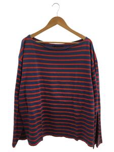 OUTIL◆TRICOT LOCRONAN OU-C003 ボーダー バスクシャツ/3/コットン/NVY/71005330//