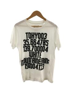 WHITE MOUNTAINEERING◆Tシャツ/0/コットン/WHT/プリント//