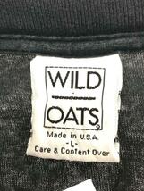 WILD OATS/Tシャツ/L/コットン/BLK/総柄//_画像3