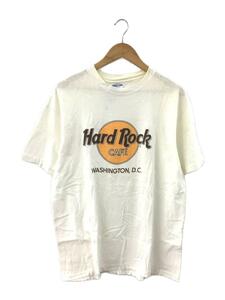 HARD ROCK◆～90s/BEEFYボディ/Tシャツ/XL/コットン/WHT/プリント/USA製/アメリカ製///