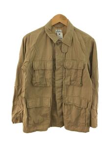 FWK by ENGINEERED GARMENTS◆ミリタリージャケット/1/コットン/BEG/無地/4つポケット/チンストップ/インナーフラップ//