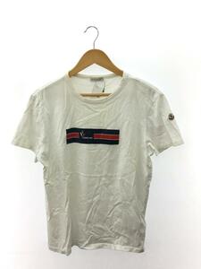 MONCLER◆18SS/MAGLIA T-SHIRT/L/コットン/WHT/プリント/E10918037150 8390T//