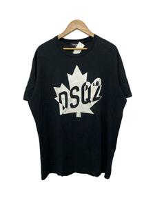 DSQUARED2◆Tシャツ/L/コットン/BLK/プリント//