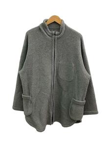 Porter Classic◆FLEECE ZIP UP SHIRT JACKET/フリースジャケット/3/ポリエステル/GRY/無地//