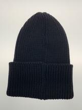 adidas by STELLAMcCARTNEY◆ASMC BEANIE/ニットキャップ/FREE/コットン/BLK/無地/レディース/HG8652//_画像2