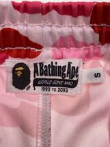 A BATHING APE◆ボトム/S/ポリエステル/PNK/カモフラ/001PTJ201007M//_画像4