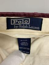 POLO RALPH LAUREN◆ツータックコーデュロイパンツ/ストレートパンツ/32/コーデュロイ/BRD//_画像4