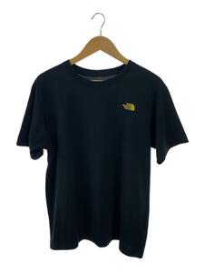 THE NORTH FACE◆S/S SQUARE LOGO TEE_ショートスリーブ スクエア ロゴ ティー/XL/ポリエステル/BLK//