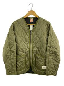 UNDEFEATED◆JAPAN LIMITED QUILTED JACKET/M/ナイロン/カーキ/JP20009//