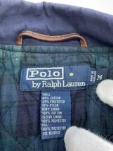 POLO RALPH LAUREN◆裏地キルティング/ジャケット/M/コットン/NVY/ハーフコート/裏地ブラックウォッチ//_画像3