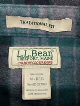 L.L.Bean◆長袖シャツ/M/コットン/GRN/チェック/シャモアクロス//_画像3