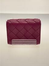 BOTTEGA VENETA◆イントレチャート/財布/レザー/PNK/レディース_画像2