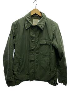 US.NAVY◆デッキジャケット/38/コットン/KHK/8415-00-753-5612/バックステンシル