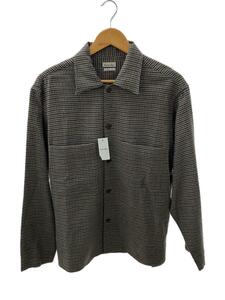 Steven Alan◆VNTG/CHECK BOX CAMP COLLAR SHIRT/L/GRY/8111-199-0555