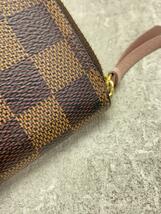 LOUIS VUITTON◆ポルト・フォイユ・クレマンス_ダミエ・エベヌ_BRW/PVC/BRW/総柄/レディース_画像7