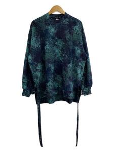 SHAREEF◆PILE JQ MOCK NECK L/S PO/セーター(薄手)/2/ウール/BLU/23315067