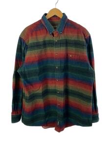 Woolrich◆長袖シャツ/XL/コットン/マルチカラー/ボーダー/6579