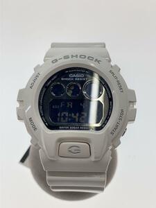 CASIO◆クォーツ腕時計・G-SHOCK/デジタル/ラバー/WHT/WHT/SS