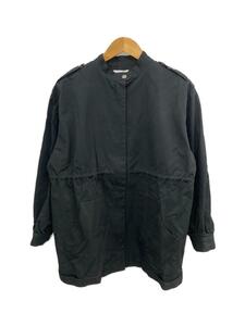 LAGUA GEM◆LOOSY MILITARY JK/ミリタリージャケット/M/コットン/BLK/無地/288CSM30-0930