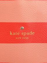 kate spade new york◆トートバッグ/レザー/RED/ボーダー_画像5