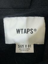 WTAPS◆パーカー/1/コットン/BLK/無地/222ATDT-CSM22_画像3