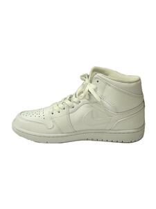 NIKE◆AIR JORDAN 1 MID_エア ジョーダン 1 ミッド/25.5cm/WHT