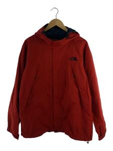 THE NORTH FACE◆SCOOP JACKET_スクープジャケット/XL/ナイロン/RED/無地