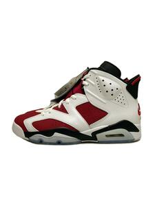 NIKE◆AIR JORDAN 6 RETRO_エアジョーダン 6 レトロ/26.5cm/WHT/レザー