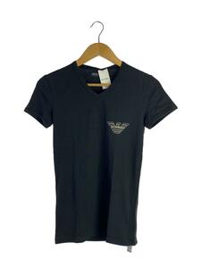 EMPORIO ARMANI◆Tシャツ/S/コットン/BLK/無地