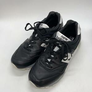 NEW BALANCE◆577/ENGLAND製/ローカットスニーカー/US8.5/ブラック/レザー/M577FBの画像2