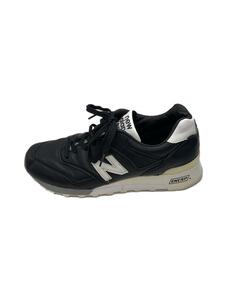 NEW BALANCE◆577/ENGLAND製/ローカットスニーカー/US8.5/ブラック/レザー/M577FB