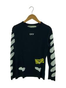 OFF-WHITE◆長袖Tシャツ/XXS/コットン/BLK/プリント/20121