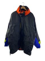 NAUTICA◆90s/NAUTICA COMPETTION/テーラードジャケット/XL/ナイロン/BLK_画像1