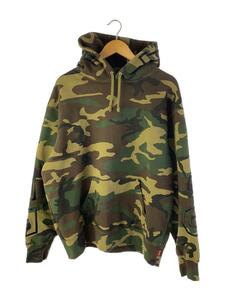 Supreme◆22AW/State Hooded Sweatshirt/パーカー/L/コットン/KHK/カモフラ