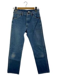 WRANGLER◆ボトム/30/コットン/IDG/無地/13MWZ/USA製/ブーツ刻印ジップ