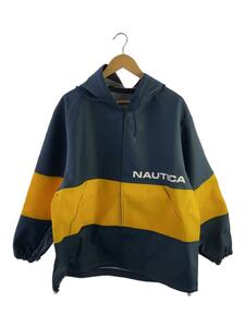 NAUTICA◆ジャケット/M/フェイクレザー/NVY/233-1577/Active Hoodie Jacket