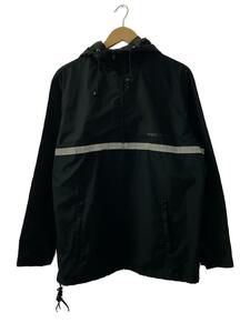 STUSSY◆ナイロンジャケット/M/ナイロン/BLK/USA製/リフレクター/アノラック