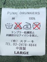 PUNK DRUNKERS◆ミリタリージャケット/L/コットン/KHK_画像5