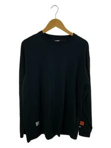 HERON PRESTON◆HMAB002S19600050/長袖Tシャツ/S/コットン/BLK