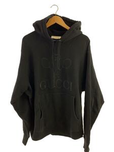 GUCCI◆パーカー/-/コットン/BLK/無地/560502 XJBCQ