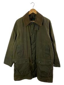 Barbour◆Vintage/80s/BORDER/ボーダー/2ワラント/オイルドジャケット/コート/SIZE:40/GRN