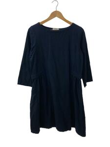 nest Robe◆長袖ワンピース/ウールコットン/NVY/ボートネック/ネイビー