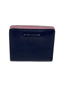 MARC JACOBS◆2つ折り財布/レザー/NVY/レディース