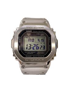 CASIO◆ソーラー腕時計・G-SHOCK/デジタル/ステンレス/SLV/SLV