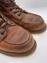 RED WING◆レースアップブーツ・6インチクラシックモックトゥ/27cm/BRW_画像6