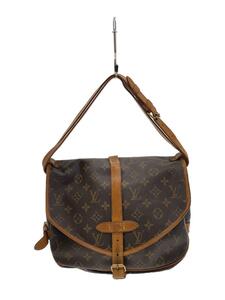 LOUIS VUITTON◆1)ソミュール30_モノグラム・キャンバス_BRW/PVC/BRW