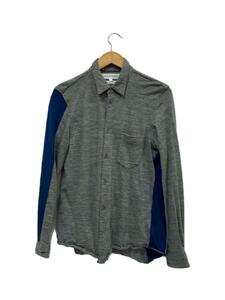 COMME des GARCONS SHIRT◆長袖シャツ/S/ウール/GRY/フランス製//