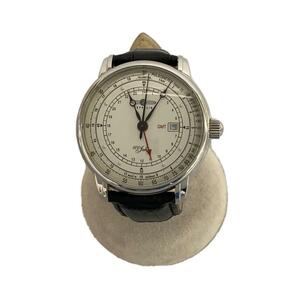 ZEPPELIN◆100周年記念モデル/クォーツ腕時計/アナログ/BLK/7646-1の画像1